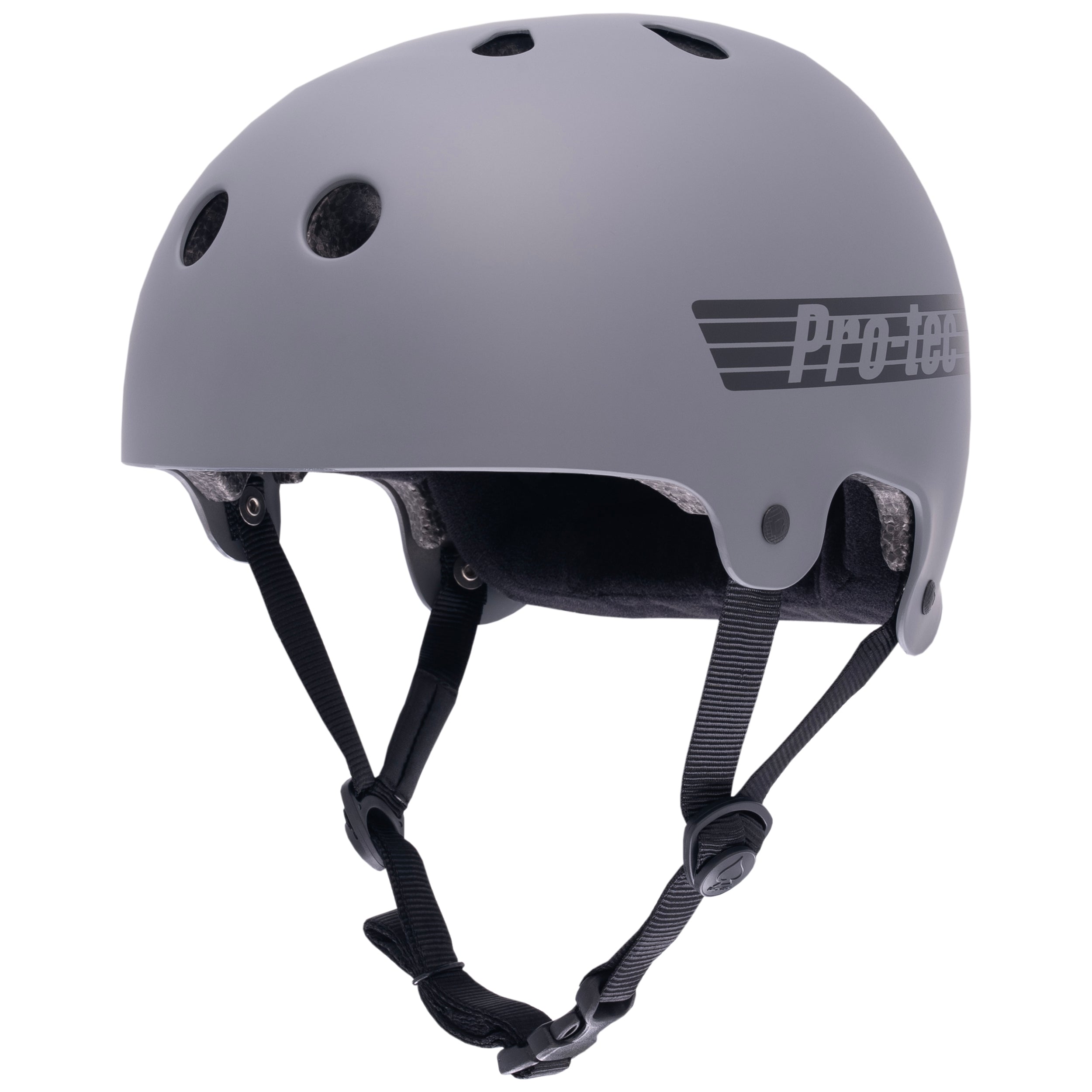 pro-tec-old-school-low-pro-casque-certifi-gris-mat image 3