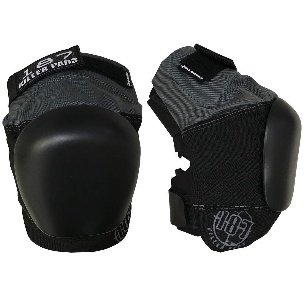 187-killer-pads-pro-derby-genouill-re-black-grey image 1