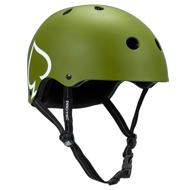 pro-tec-low-pro-casque-certifi-vert-arm-e-mat image 1