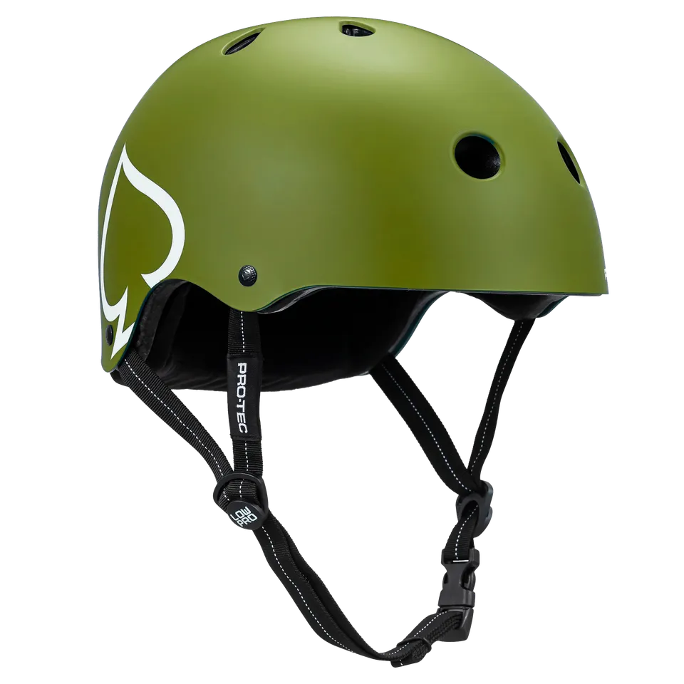 pro-tec-low-pro-casque-certifi-vert-arm-e-mat image 1