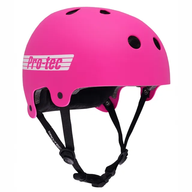 pro-tec-old-school-low-pro-casque-certifi-rose-mat image 1