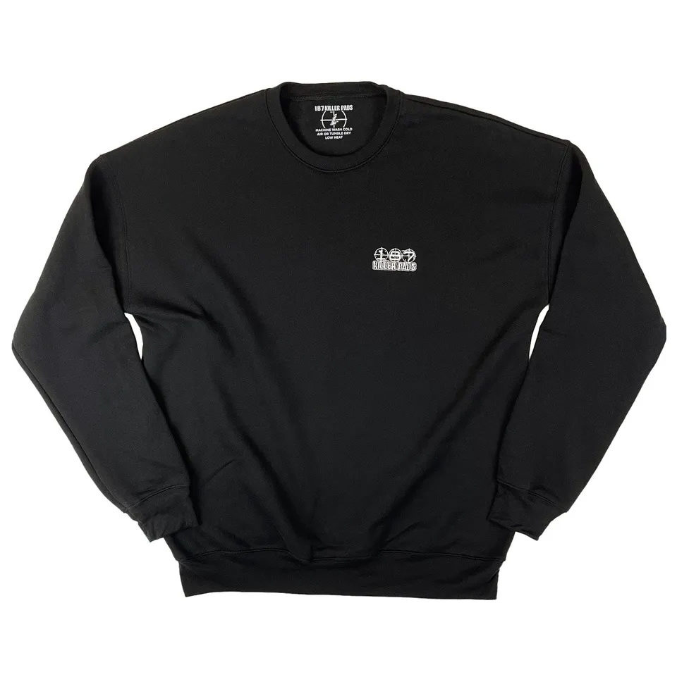 187-killer-pads-embroidered-block-crew-sweatshirt-noir image 1