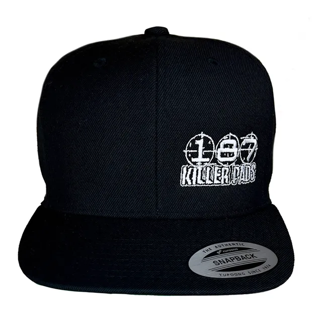 187-killer-pads-block-logo-casquette-flat-noir image 1