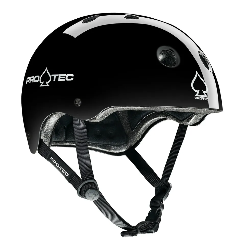 pro-tec-classic-certified-casque-skate-noir-brillant image 1