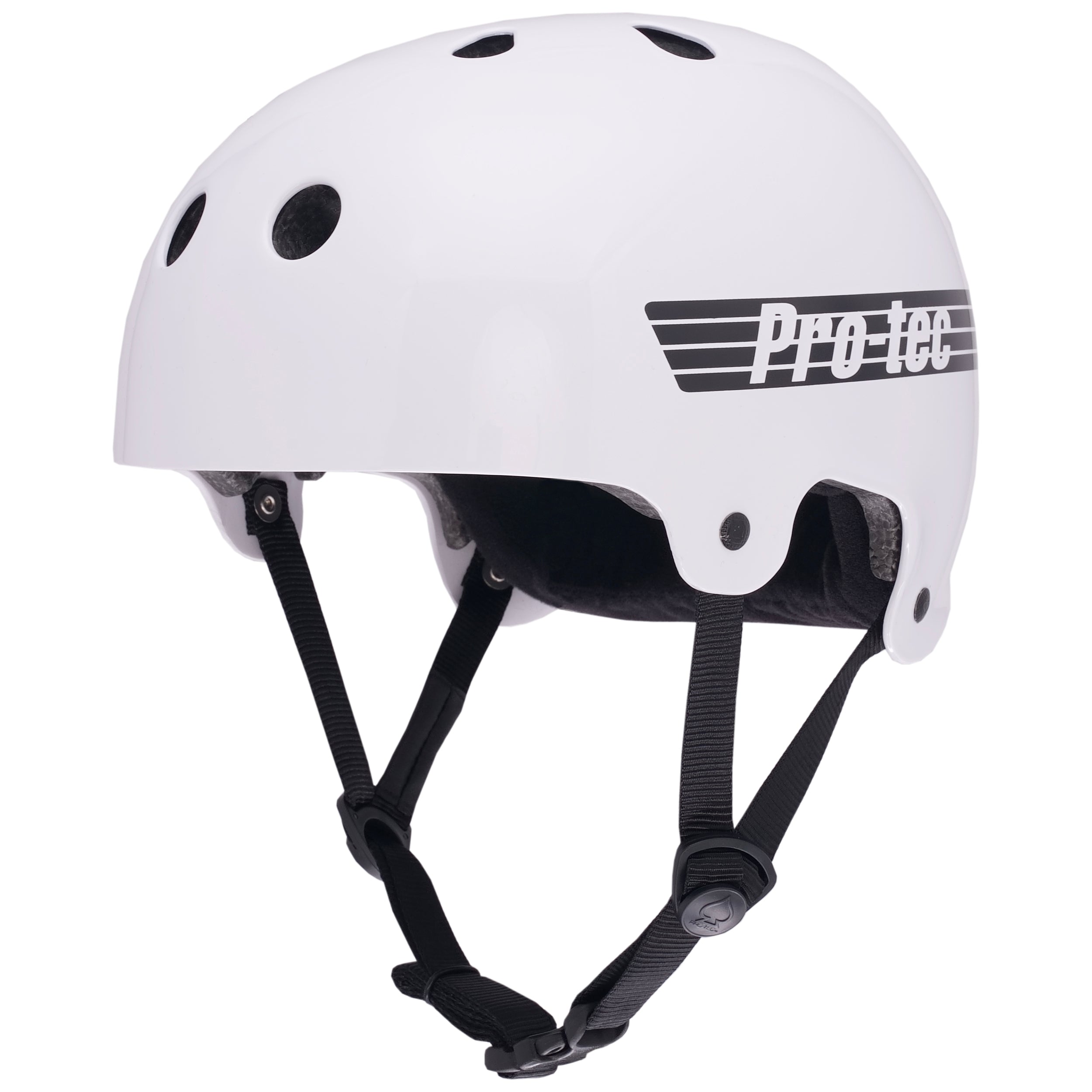 pro-tec-old-school-low-pro-casque-certifi-blanc-brillant image 3