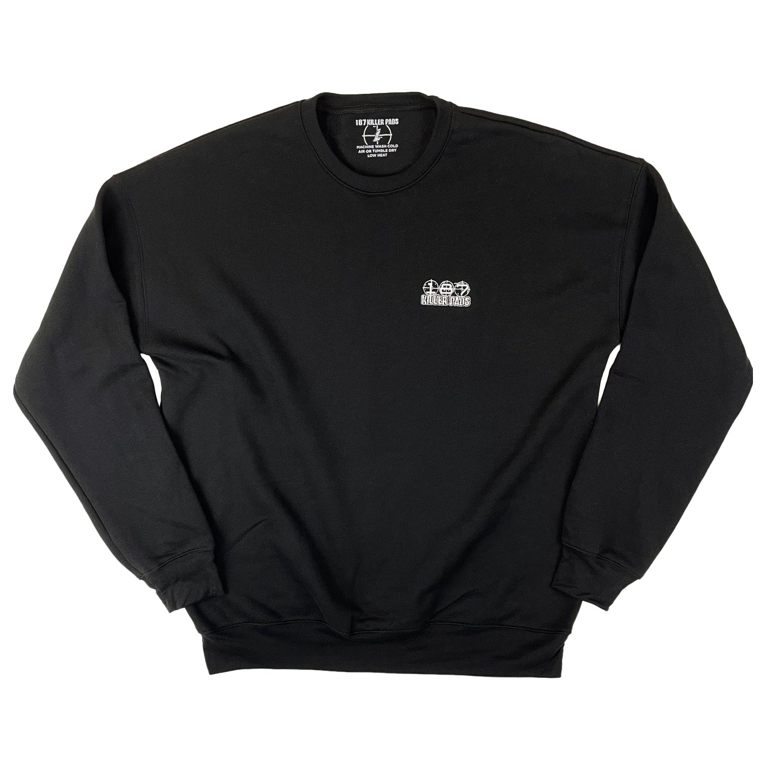 187-killer-pads-embroidered-block-crew-sweatshirt-noir image 1