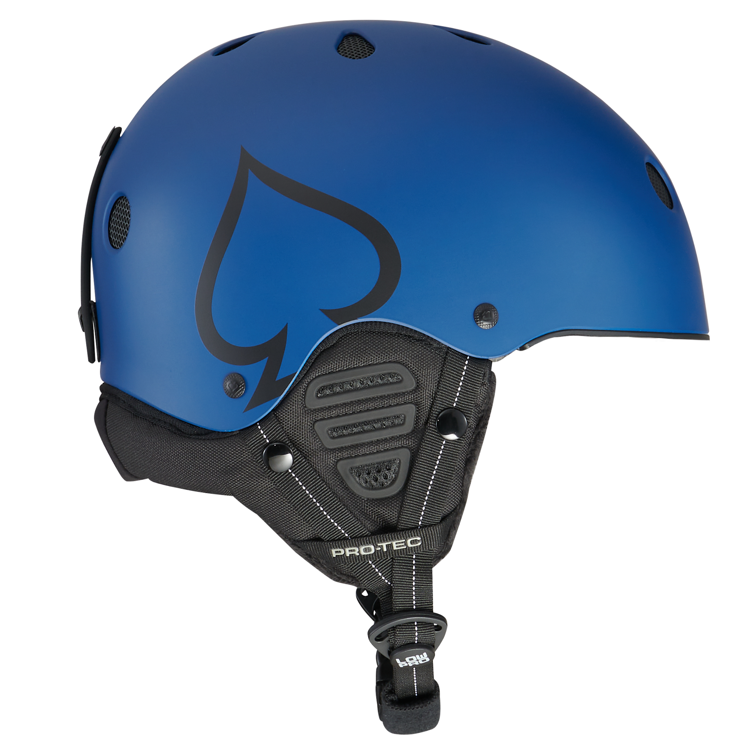 pro-tec-low-pro-snow-bleu-mat-casque-ski-certifi image 2