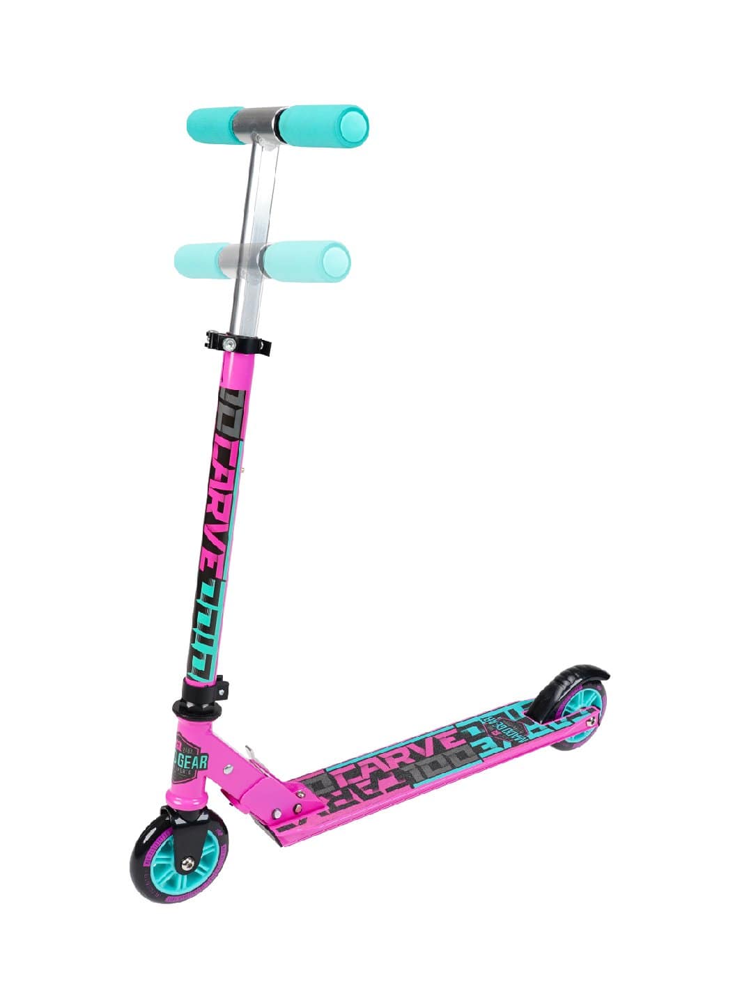 madd-gear-carve-100-trottinette-pliable-pink-teal image 4