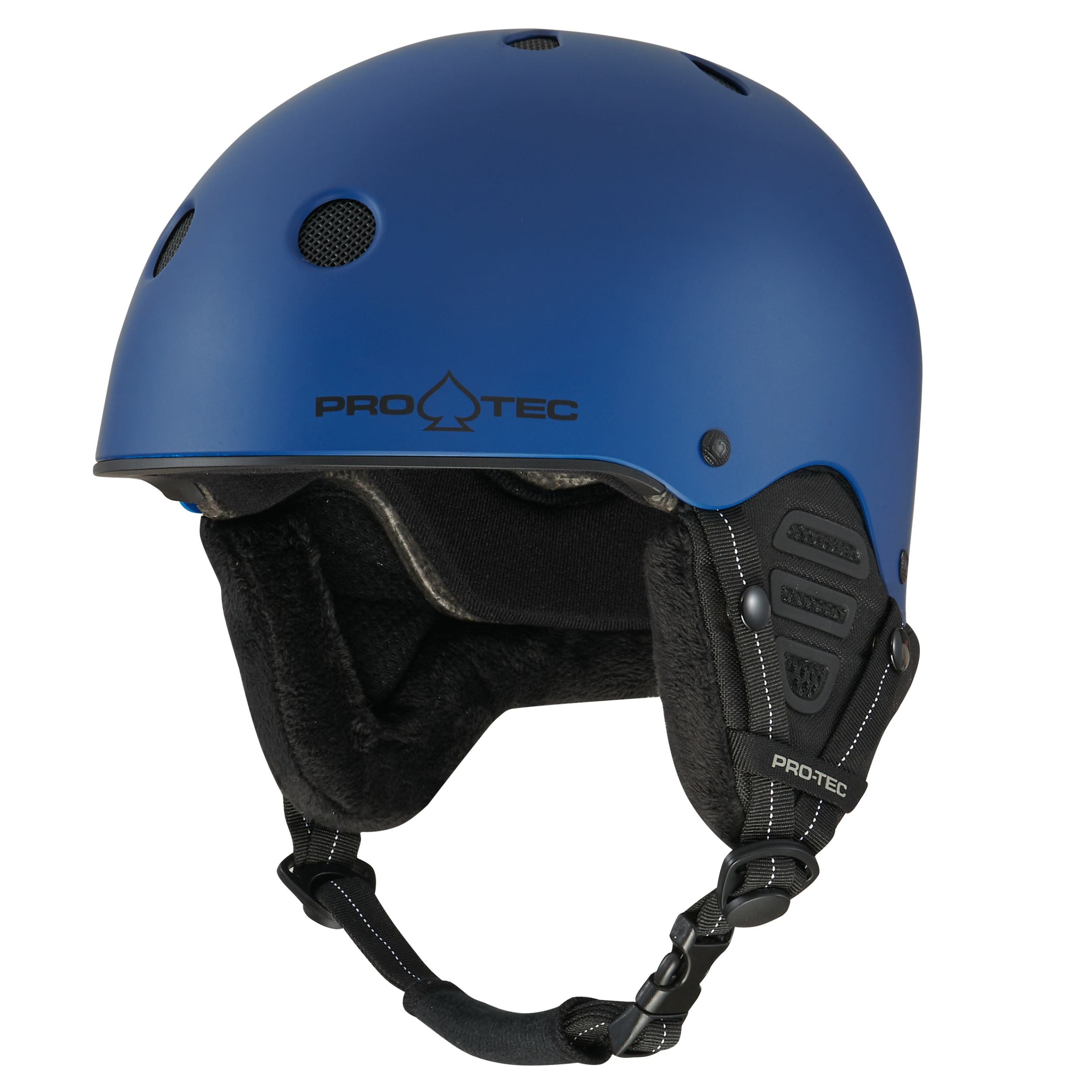 pro-tec-low-pro-snow-bleu-mat-casque-ski-certifi image 3