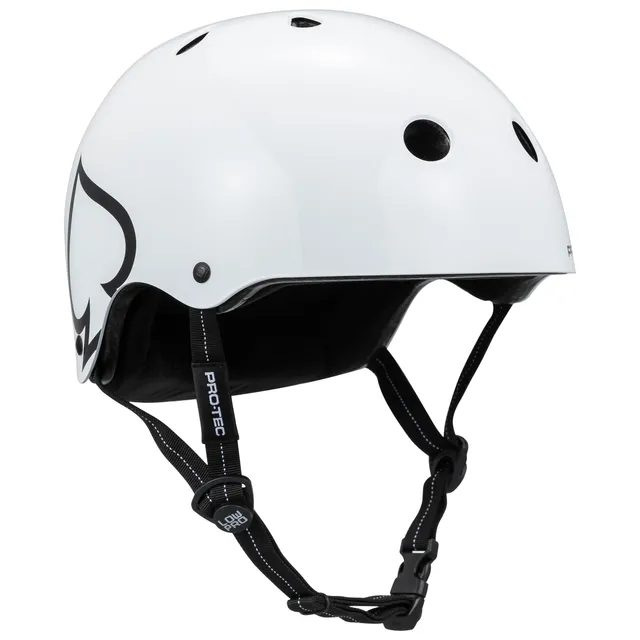 pro-tec-low-pro-certified-helmet-casque-certifi-gloss-white image 1