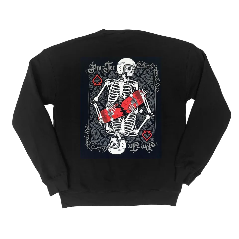 pro-tec-spade-doom-card-sweatshirt-noir-unisexe image 1