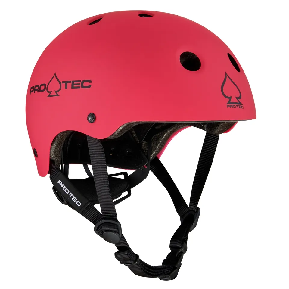 pro-tec-jr-classic-fit-certified-casque-junior-rose-mat image 1