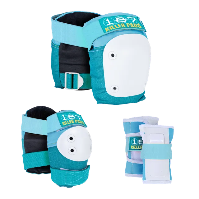 187-killer-pads-kids-six-pack-junior-teal image 1