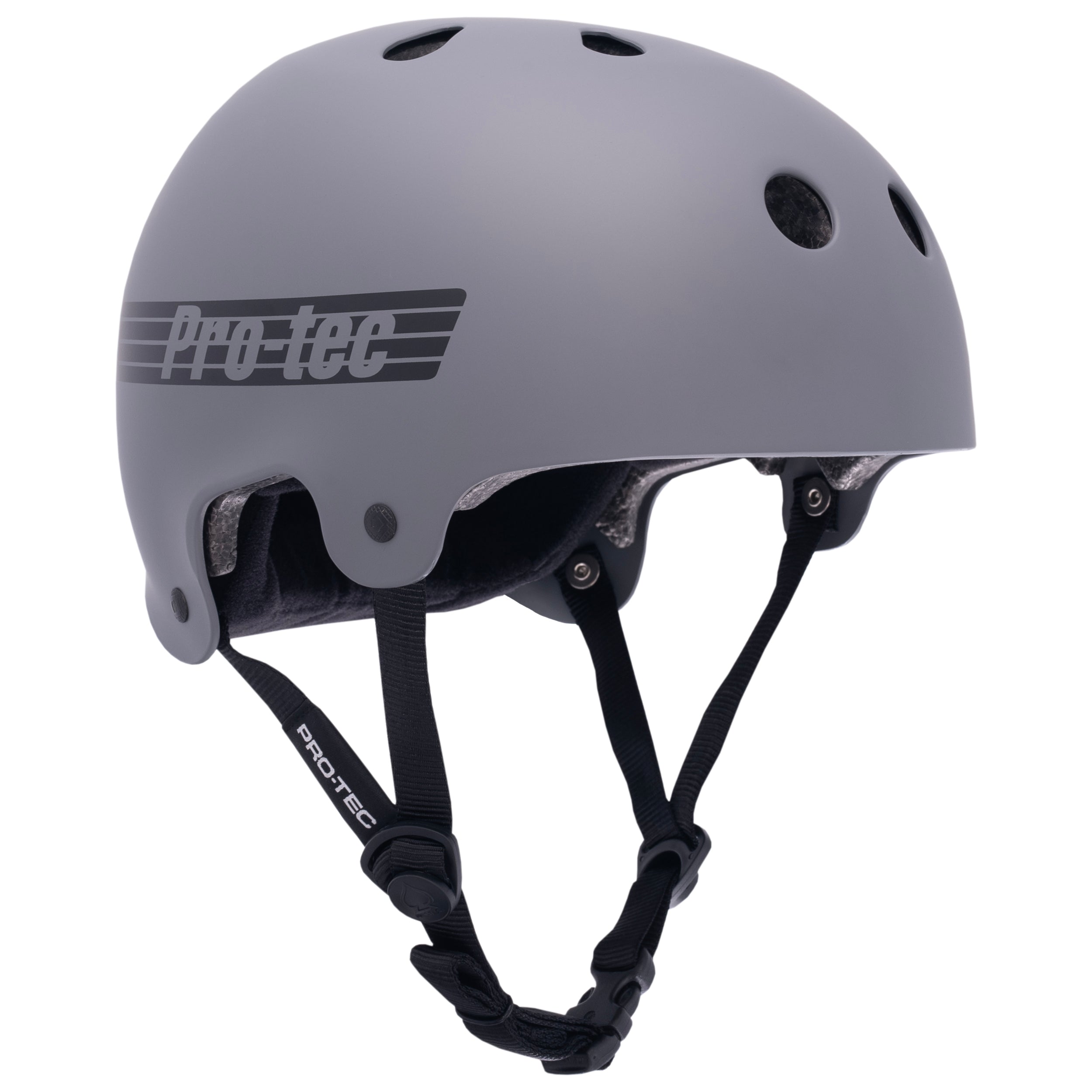 pro-tec-old-school-low-pro-casque-certifi-gris-mat image 1