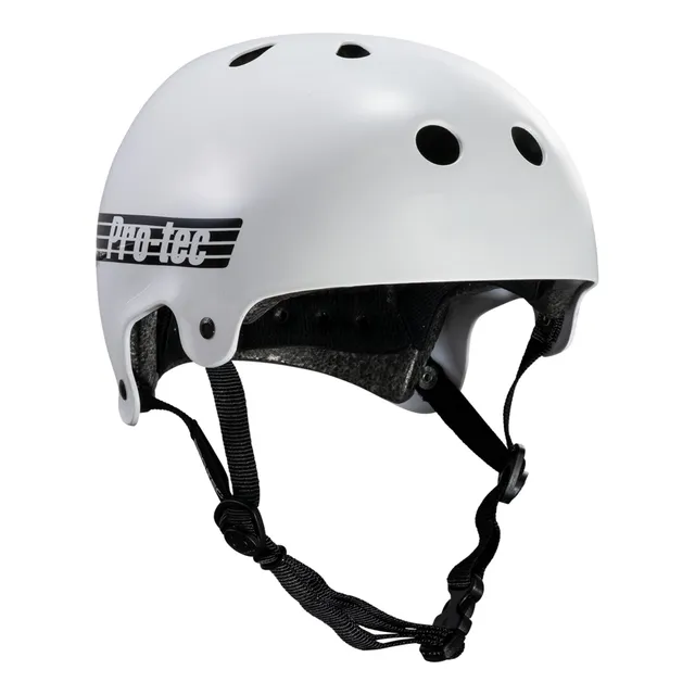 pro-tec-old-school-certified-casque-skate-gloss-white image 1