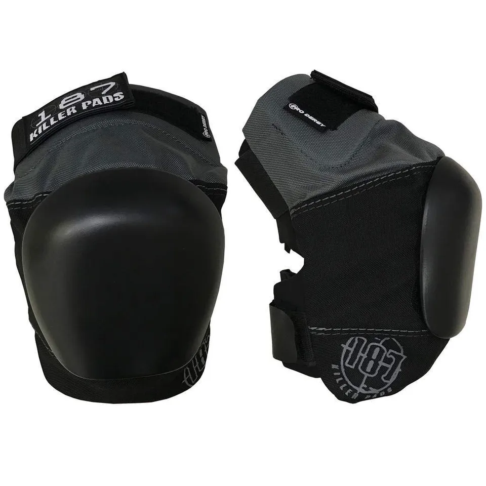 187-killer-pads-pro-derby-genouill-re-black-grey image 1