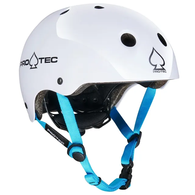pro-tec-jr-classic-fit-certified-casque-junior-blanc-brillant image 1