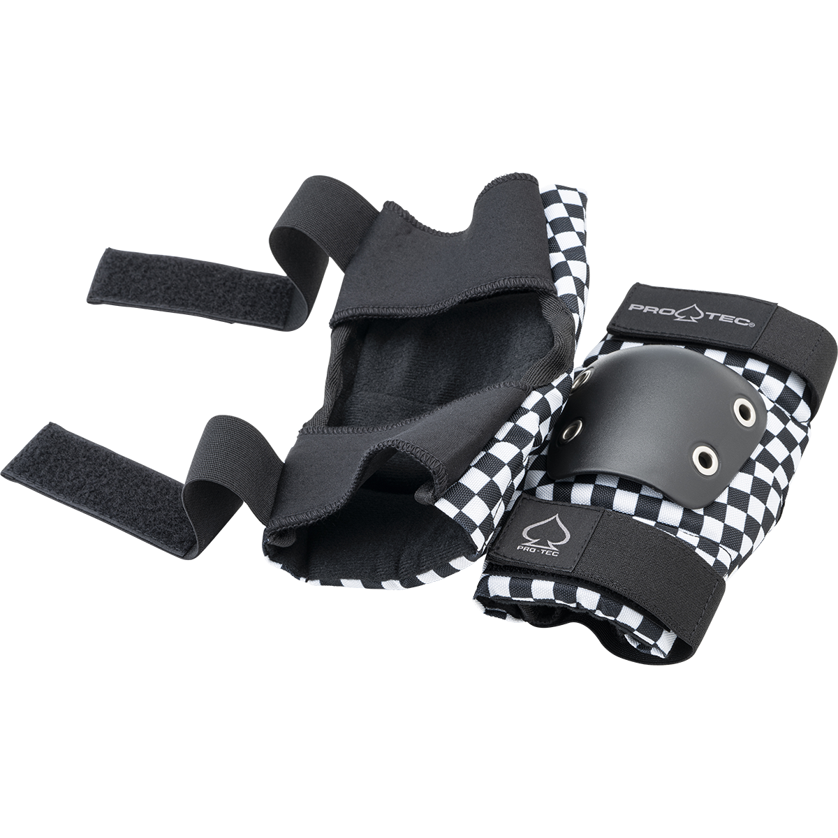 pro-tec-street-gear-3-pack-open-back-pack-protections-skate-checker image 4