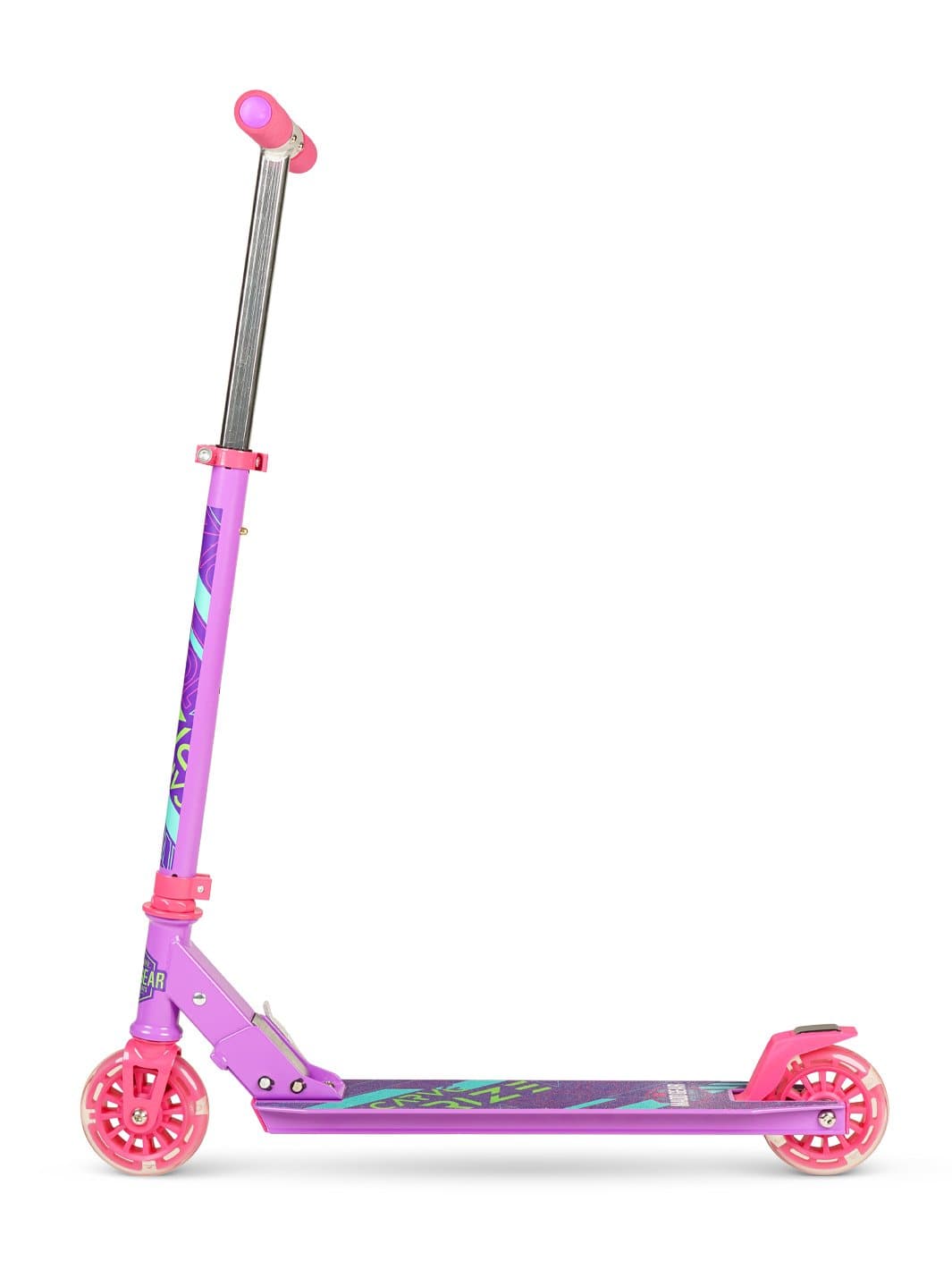 madd-gear-rize-100-trottinette-pliable-enfant-rose-violet-roues-lumineuses image 4