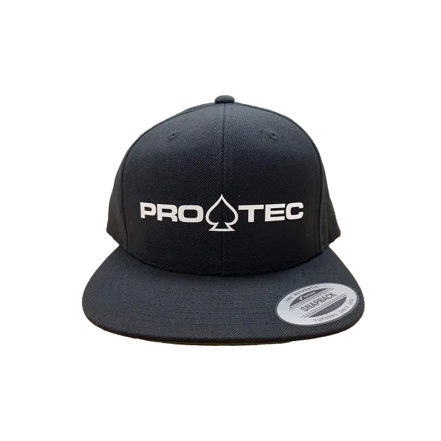pro-tec-spade-flat-cap-noir-casquette-snapback image 1