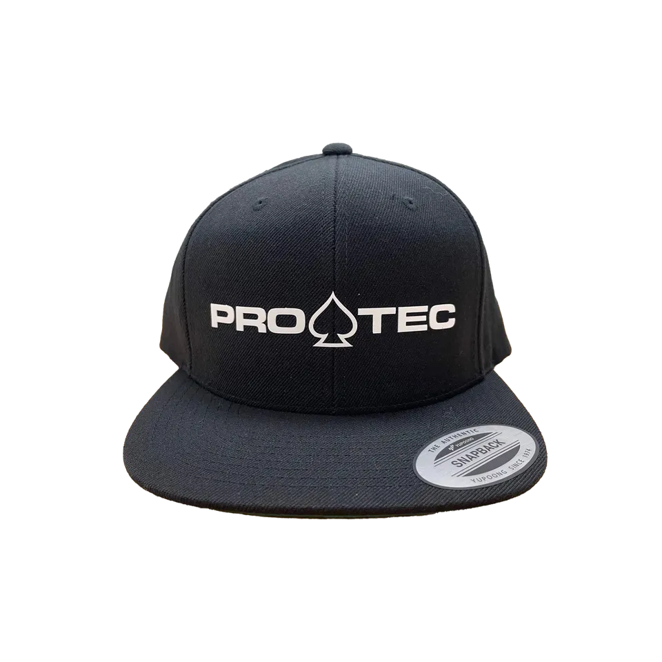 pro-tec-spade-flat-cap-noir-casquette-snapback image 1