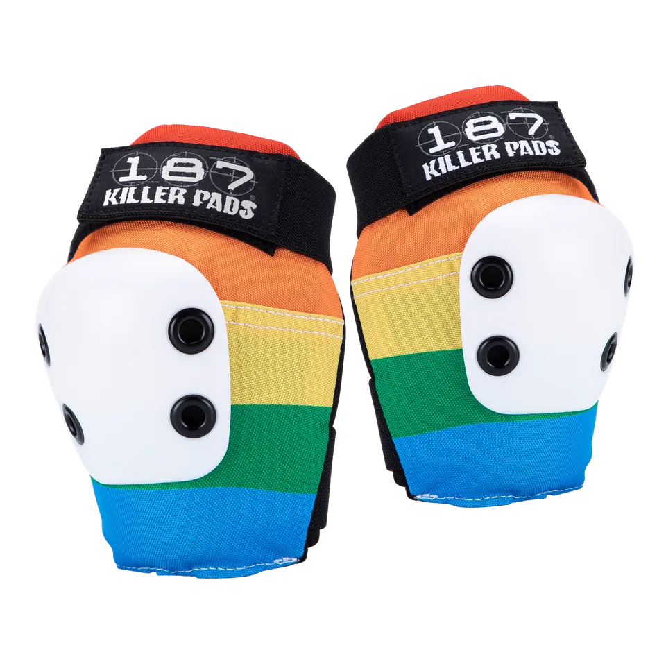 187-killer-pads-slim-elbow-pad-coudi-re-rainbow image 1