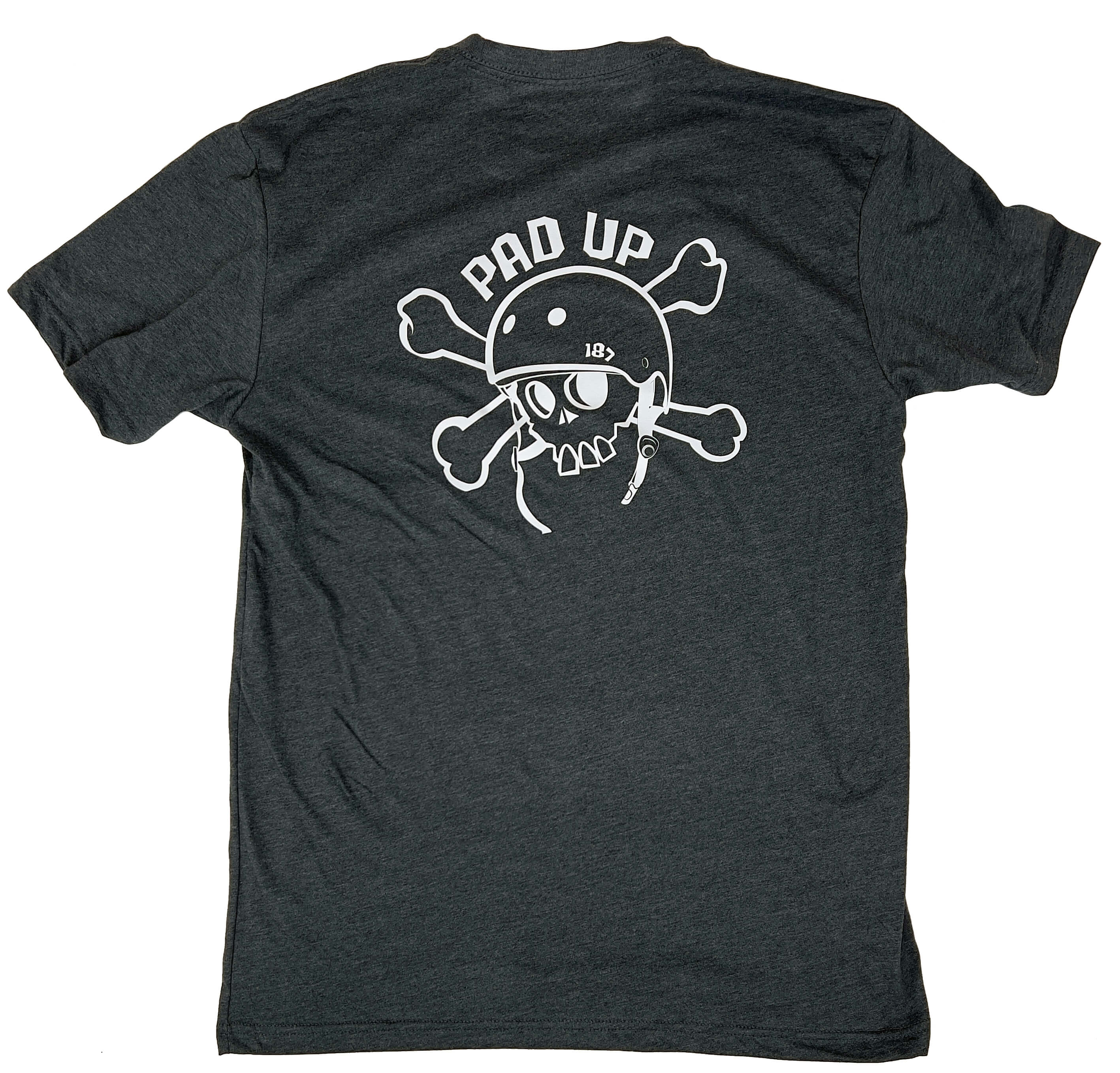 187-killer-pads-pad-up-t-shirt-charcoal image 2