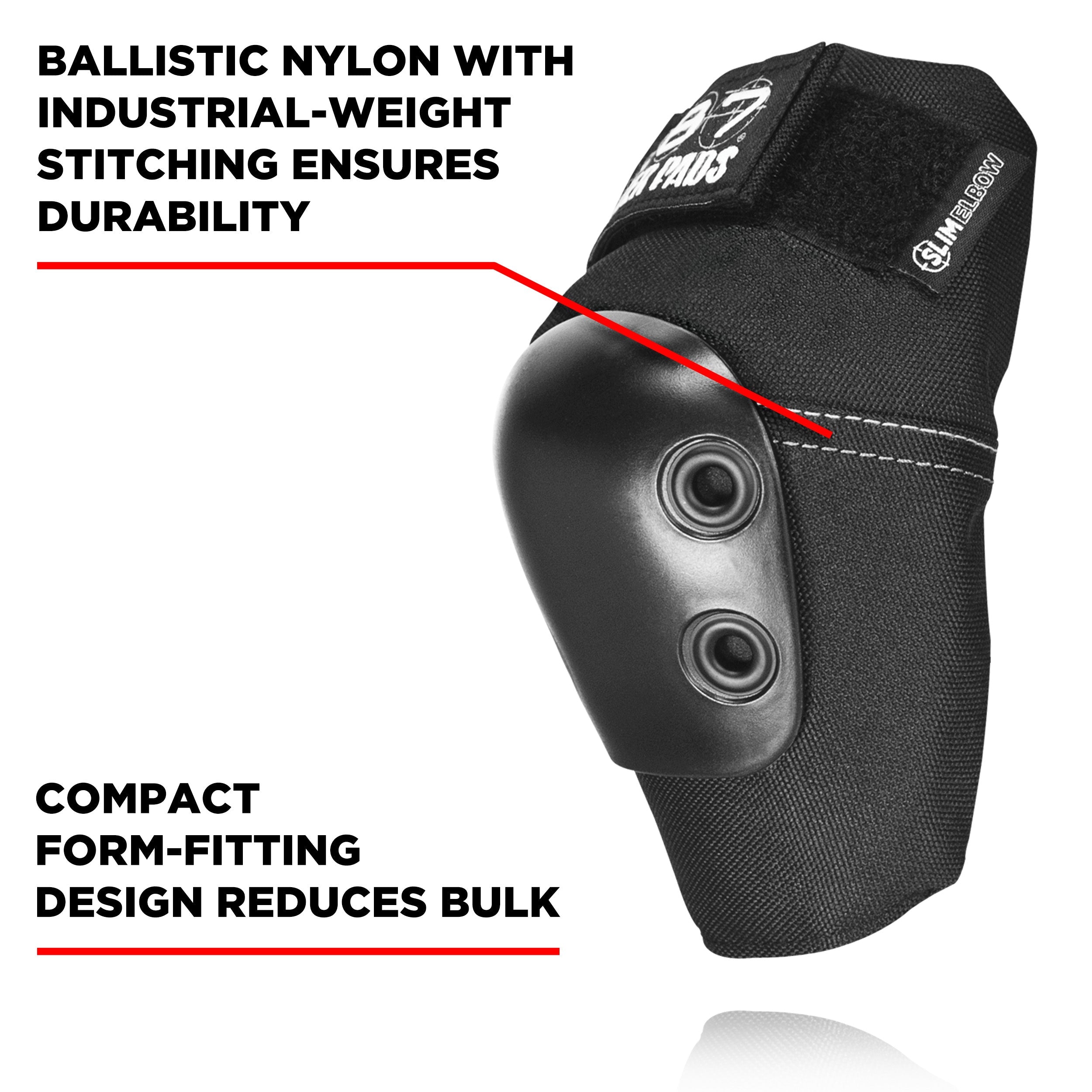 187-killer-pads-slim-elbow-pad-coudi-re-noir image 2
