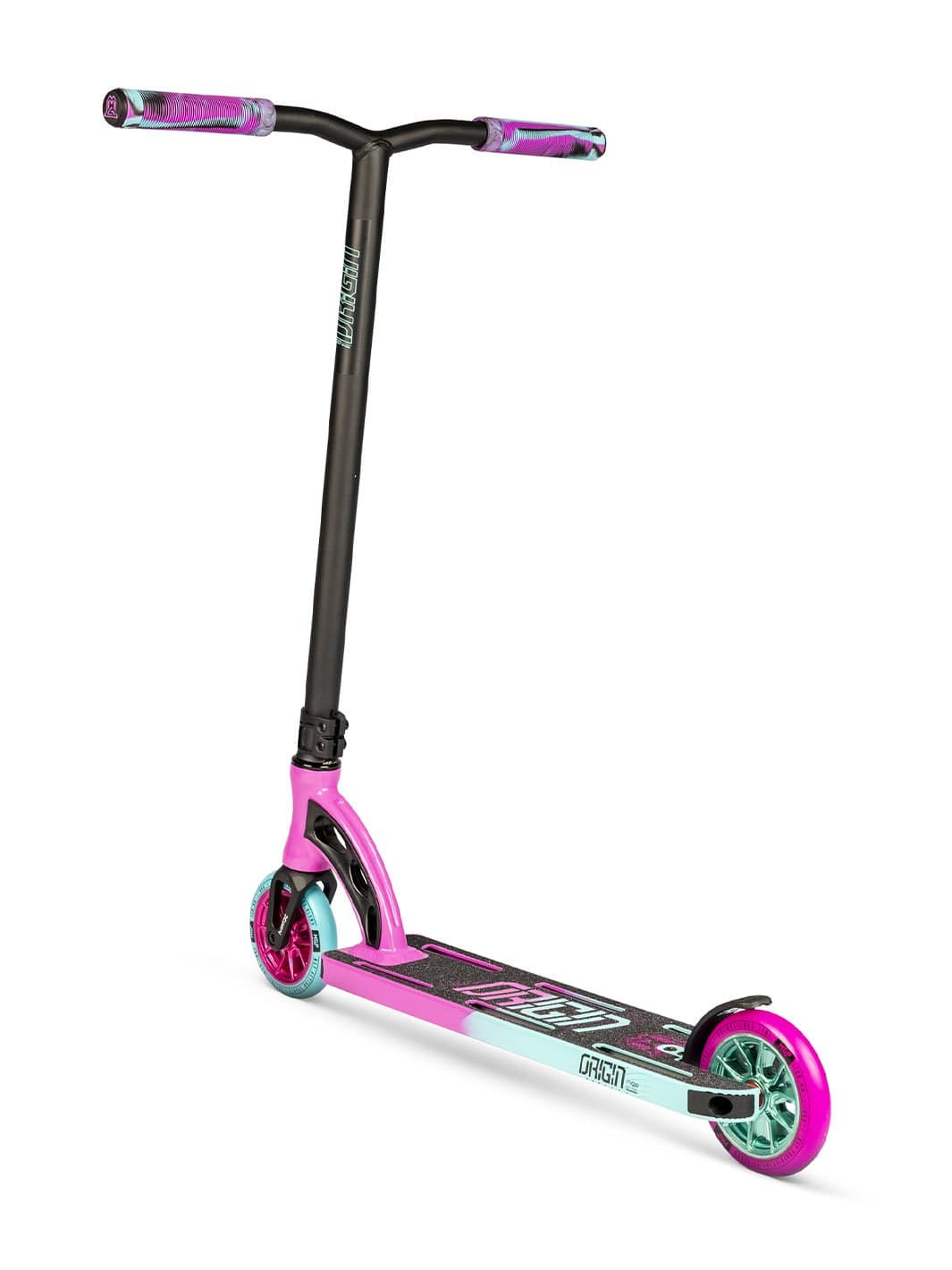 madd-gear-origin-pro-trottinette-freestyle-pink-teal image 2