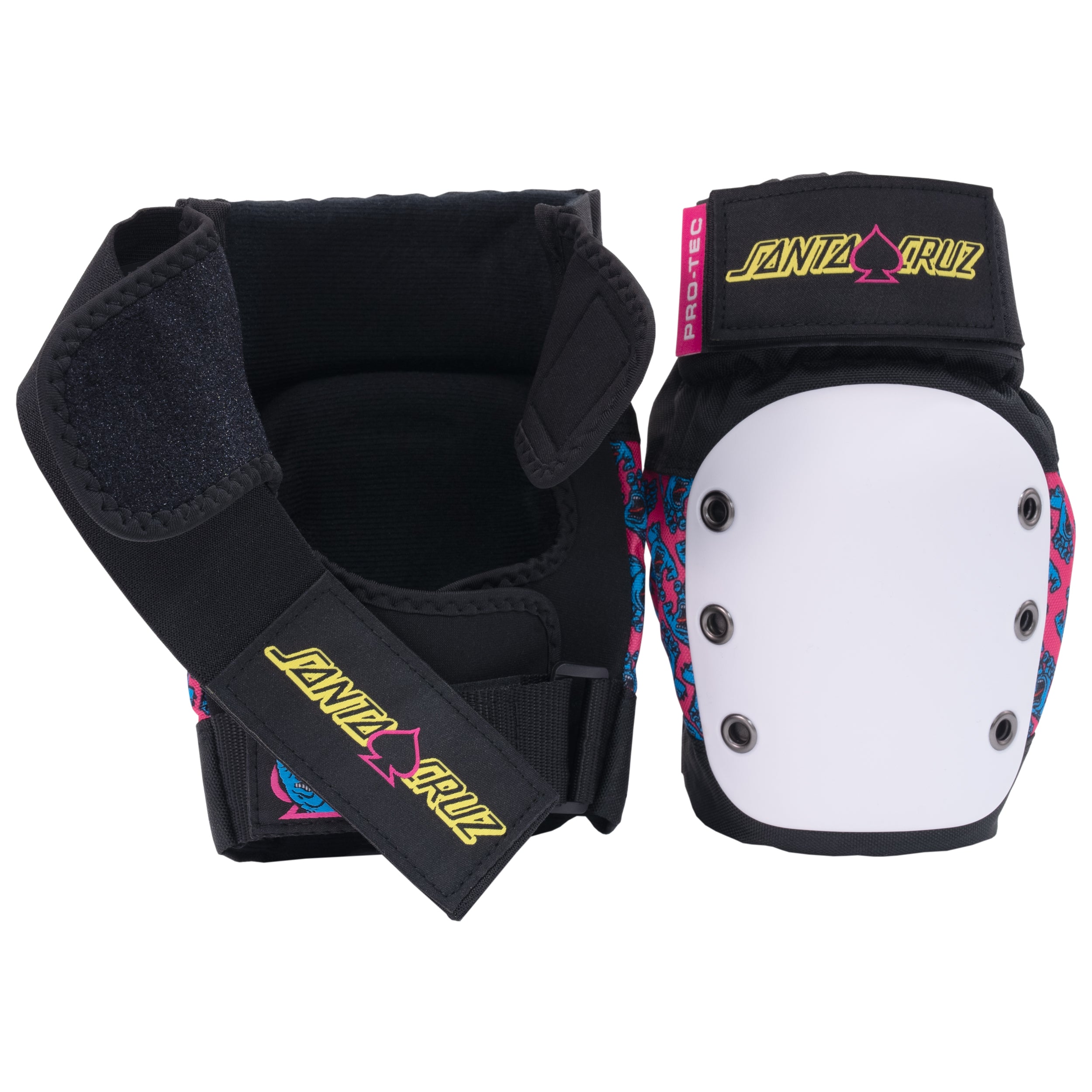 pro-tec-street-gear-3-pack-pad-set-dition-santa-cruz-screaming-hand image 3