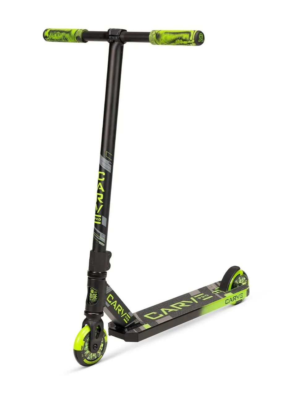 madd-gear-carve-pro-trottinette-freestyle-noir-vert image 1