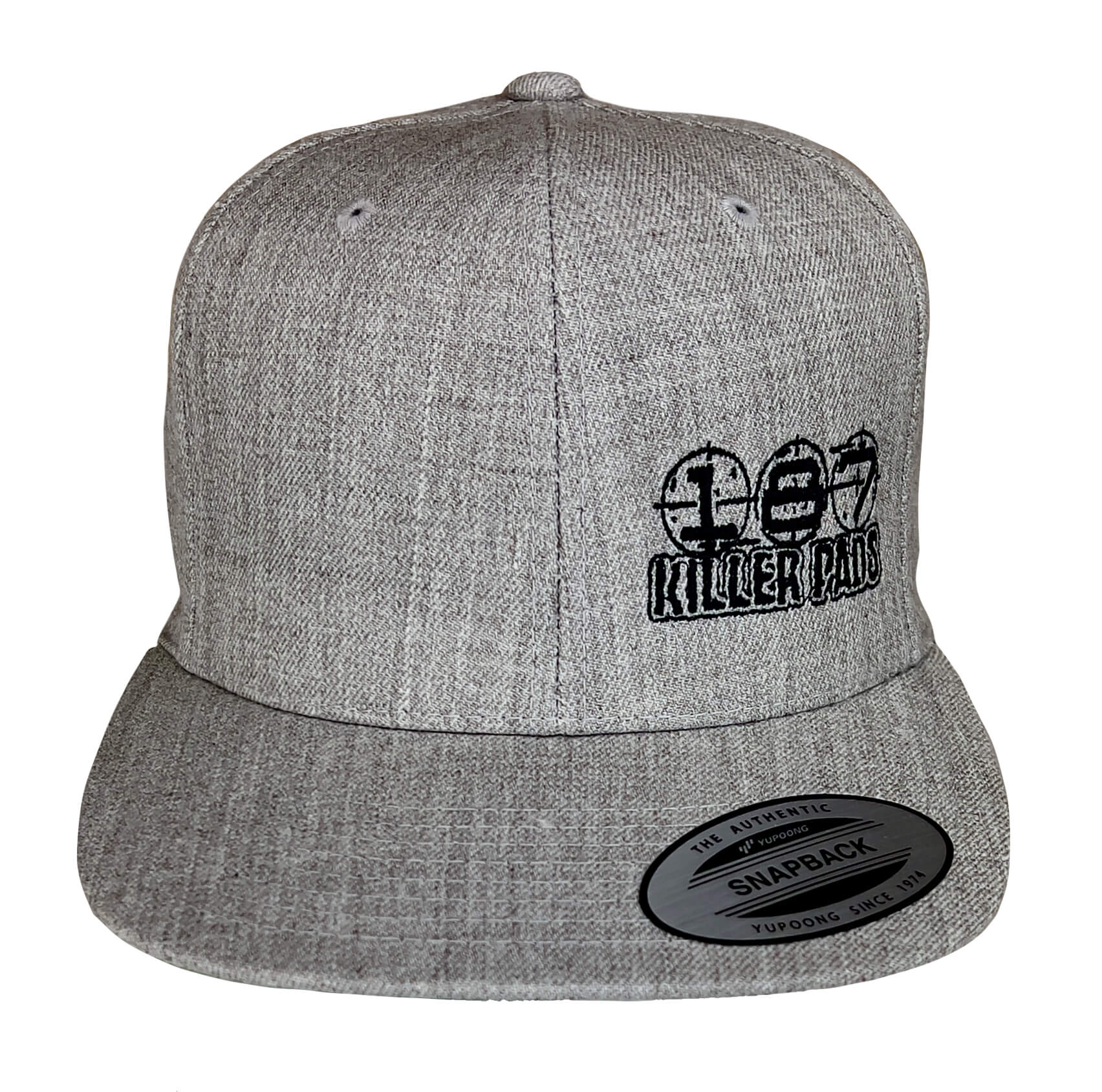 187-killer-pads-block-logo-casquette-flat-gris-chin image 1