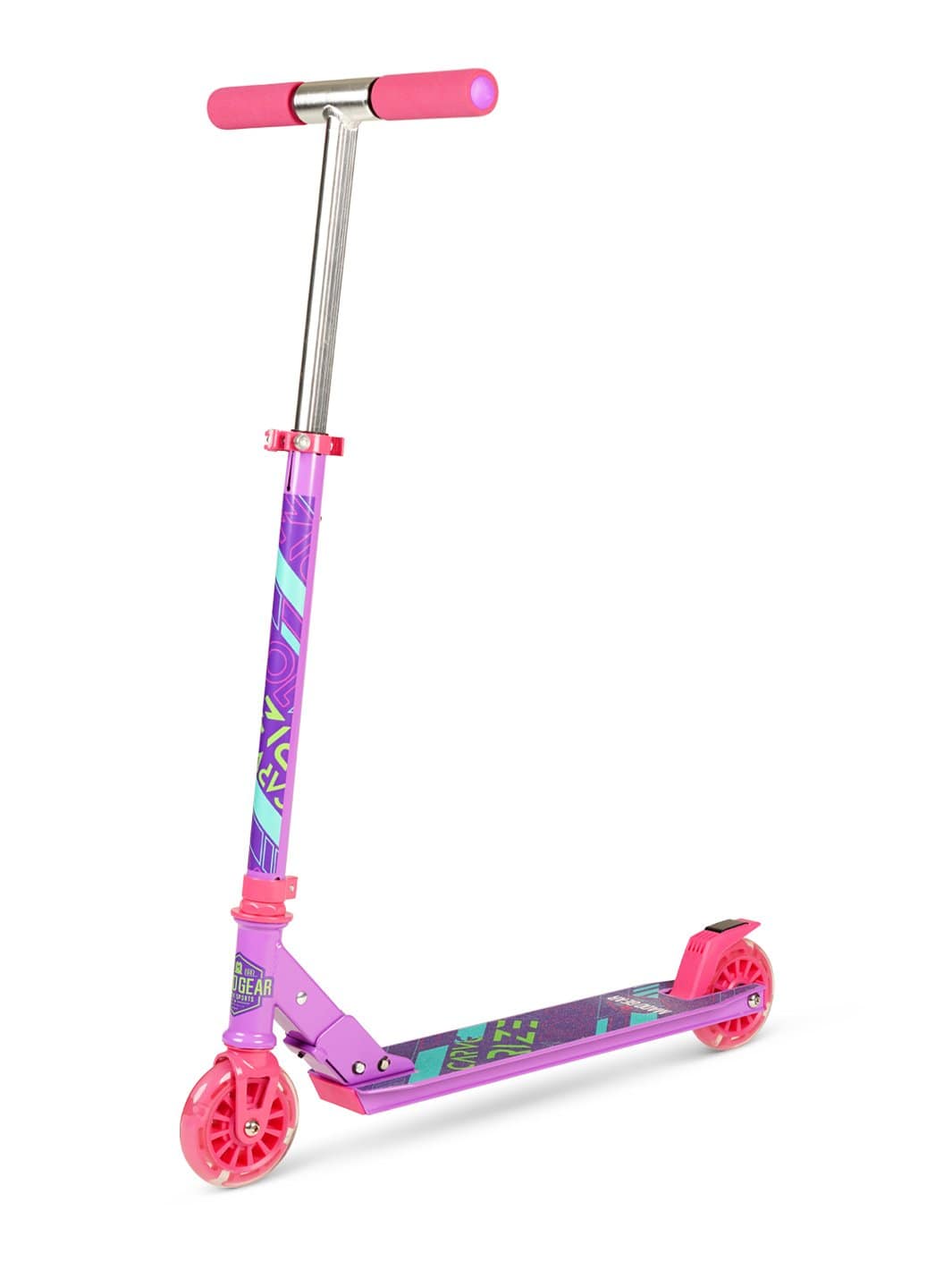 madd-gear-rize-100-trottinette-pliable-enfant-rose-violet-roues-lumineuses image 6