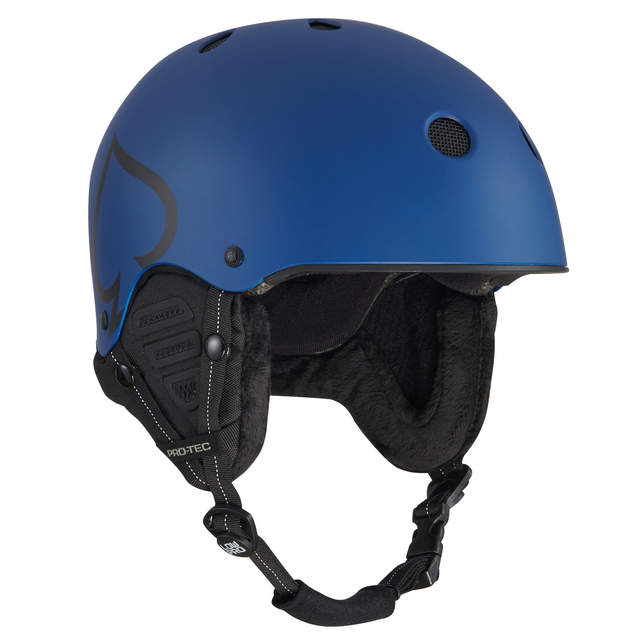 pro-tec-low-pro-snow-bleu-mat-casque-ski-certifi image 1