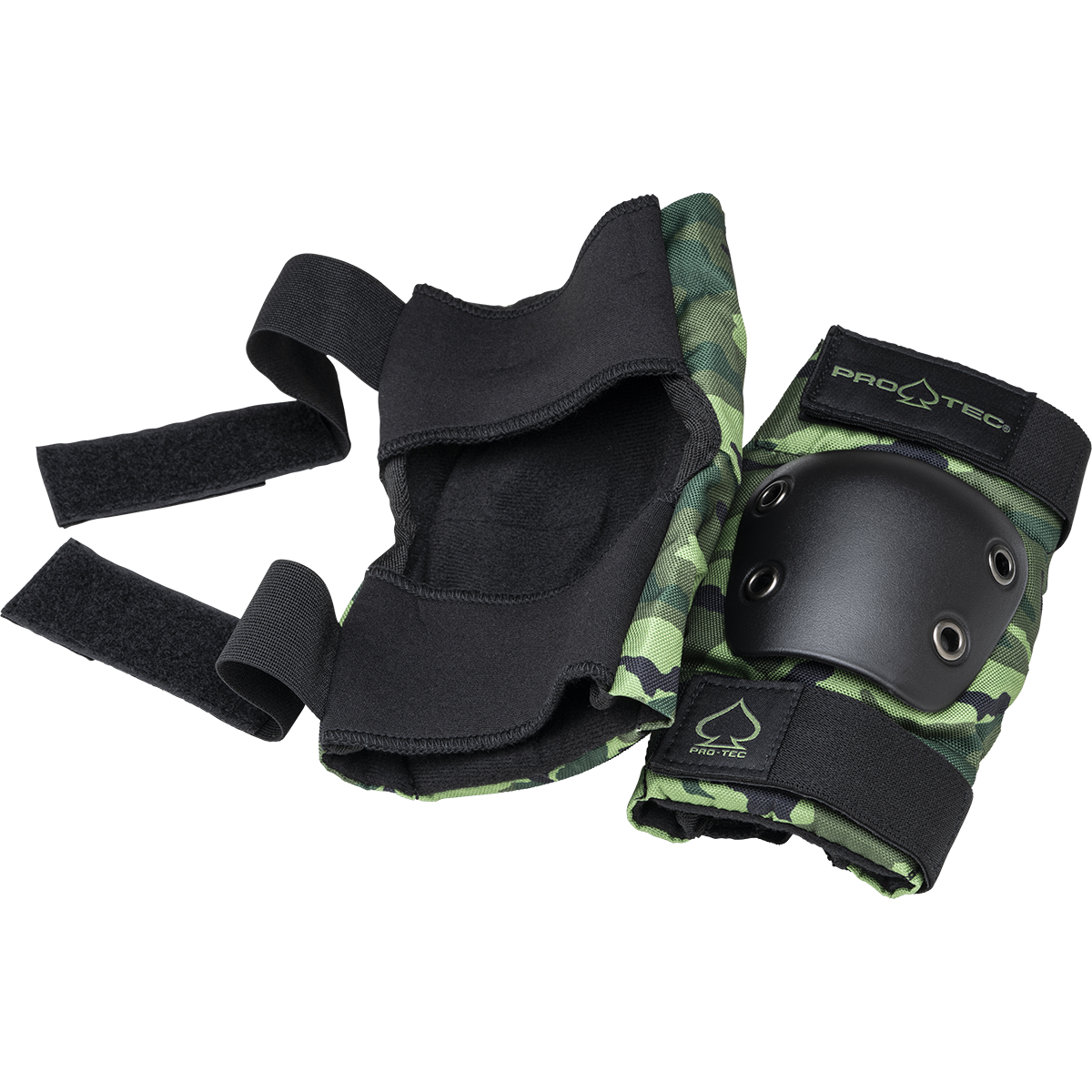 pro-tec-street-gear-3-pack-open-back-pack-protections-skate-camo image 5