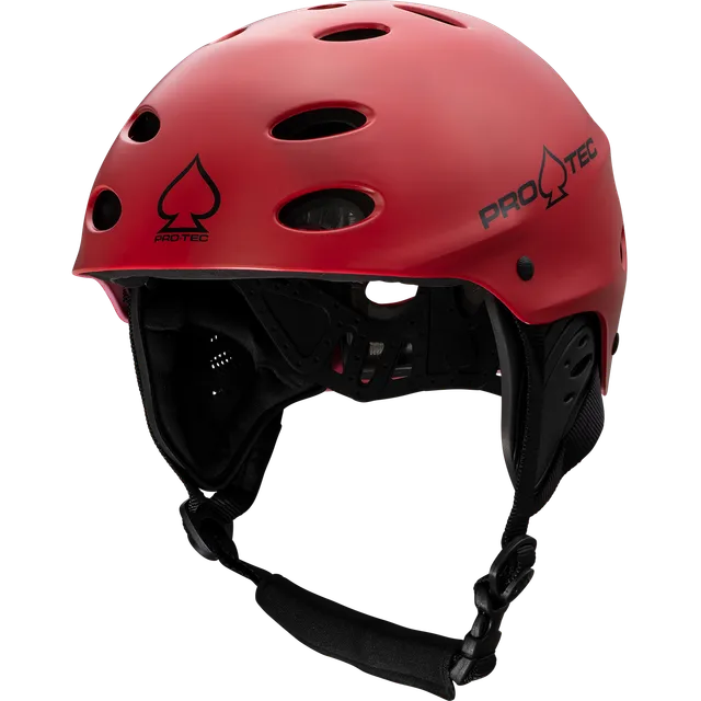 pro-tec-ace-wake-casque-nautique-rouge-mat image 1