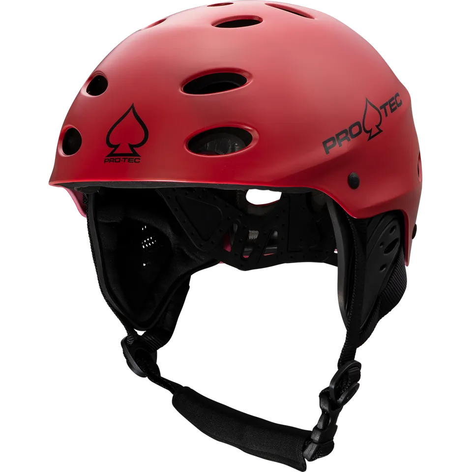 pro-tec-ace-wake-casque-nautique-rouge-mat image 1