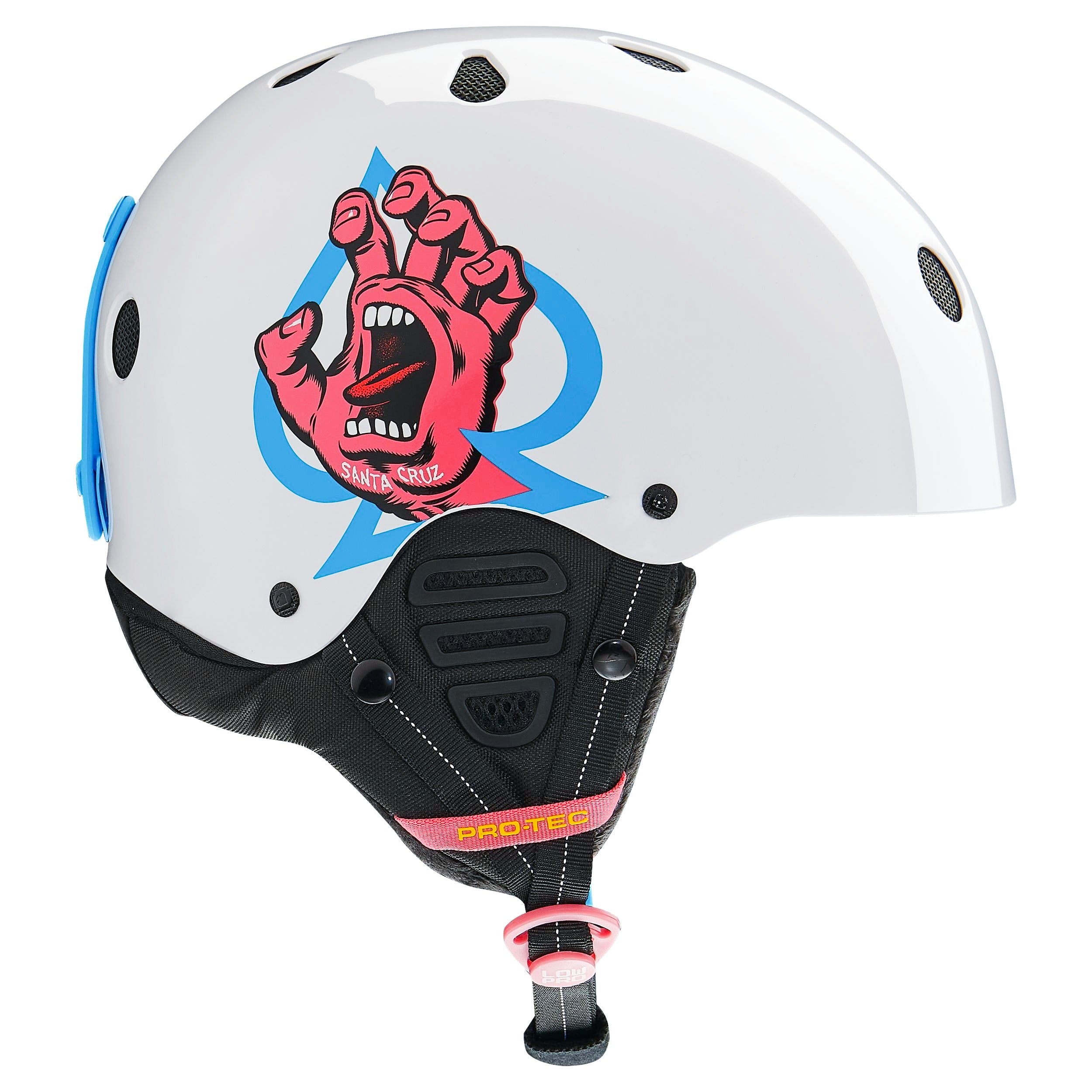 pro-tec-low-pro-snow-casque-certifi-santa-cruz-edition-blanc-brillant image 1