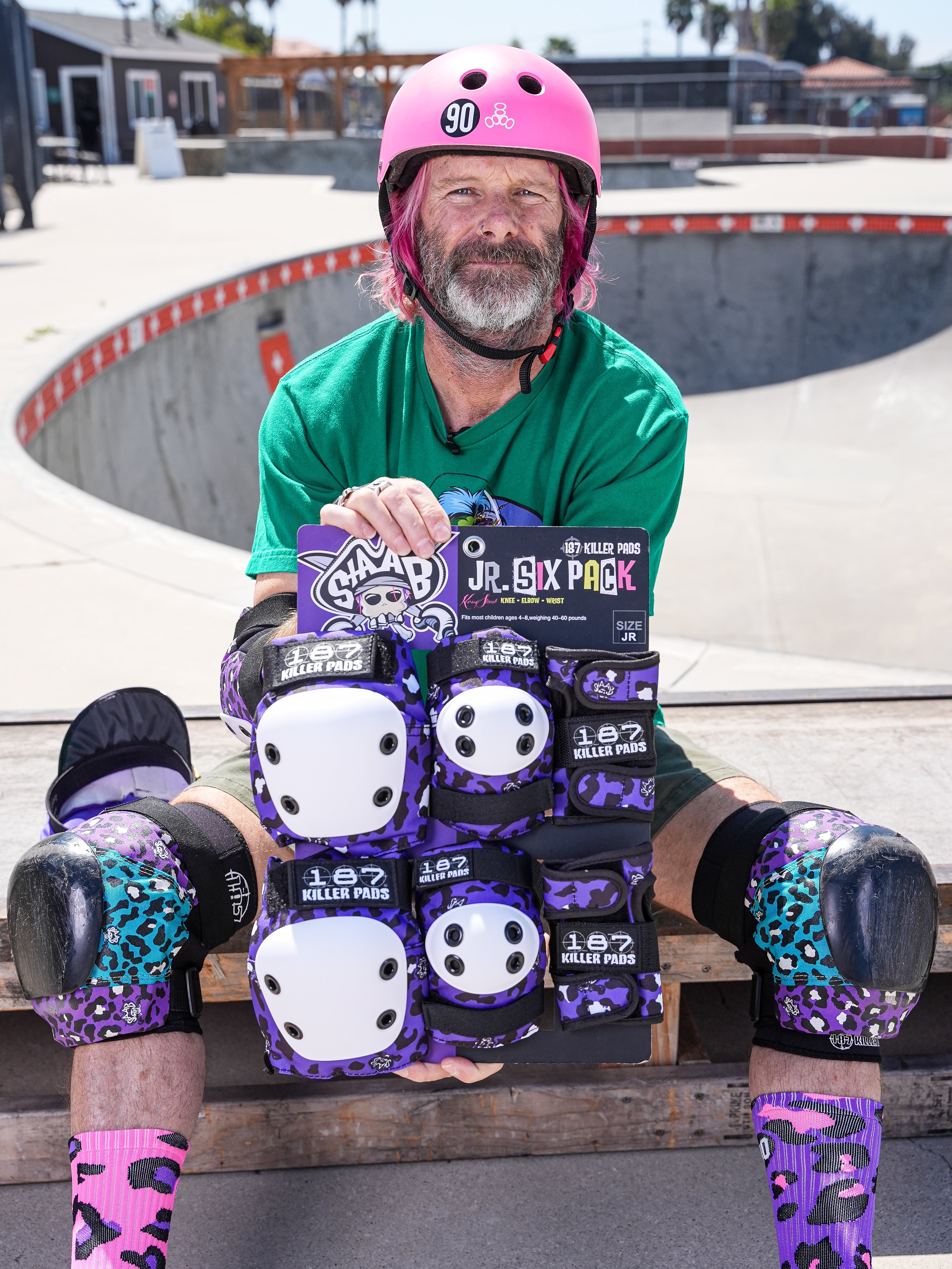 187-killer-pads-kids-six-pack-junior-staab-purple image 6