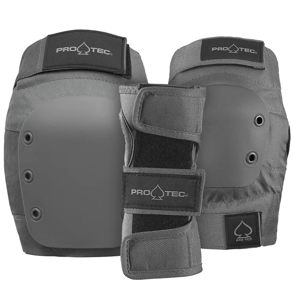 pro-tec-street-gear-3-pack-pad-set-grey image 1