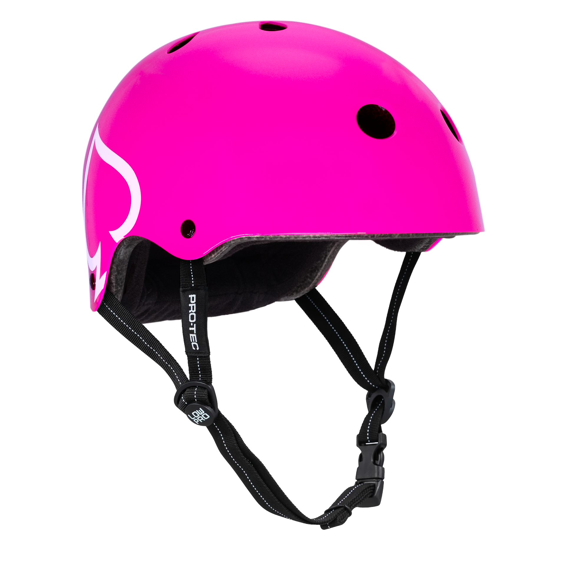 pro-tec-low-pro-casque-certifi-rose-brillant image 1