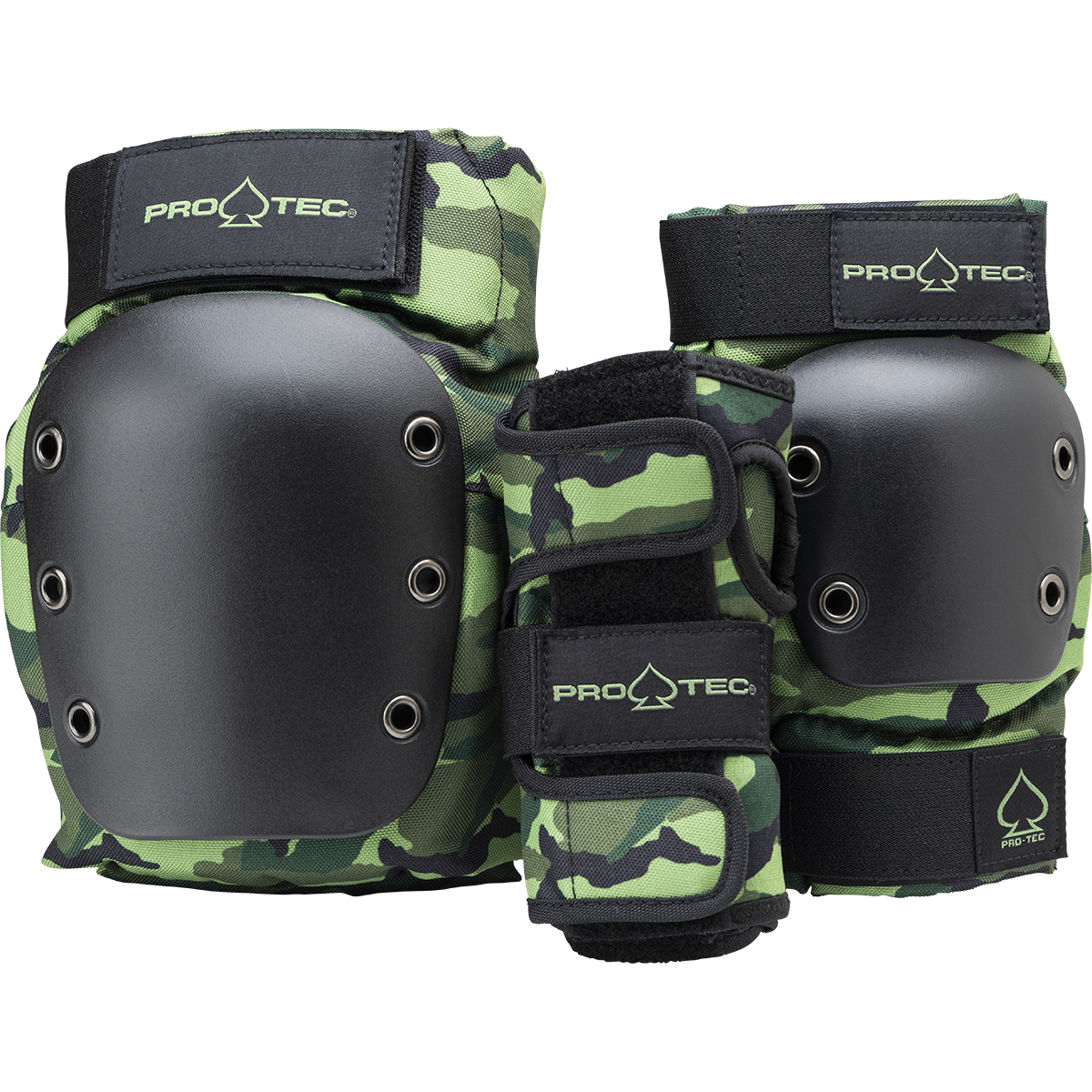 pro-tec-street-gear-3-pack-open-back-pack-protections-skate-camo image 1
