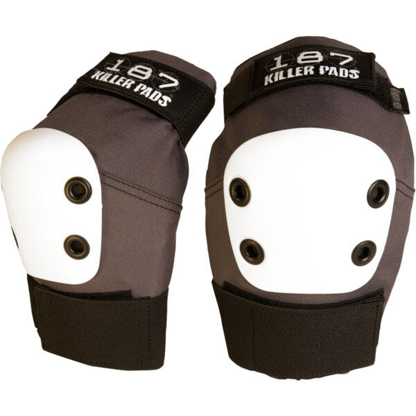 187-killer-pads-pro-coudi-re-elbow-pad-grey-white-caps image 1