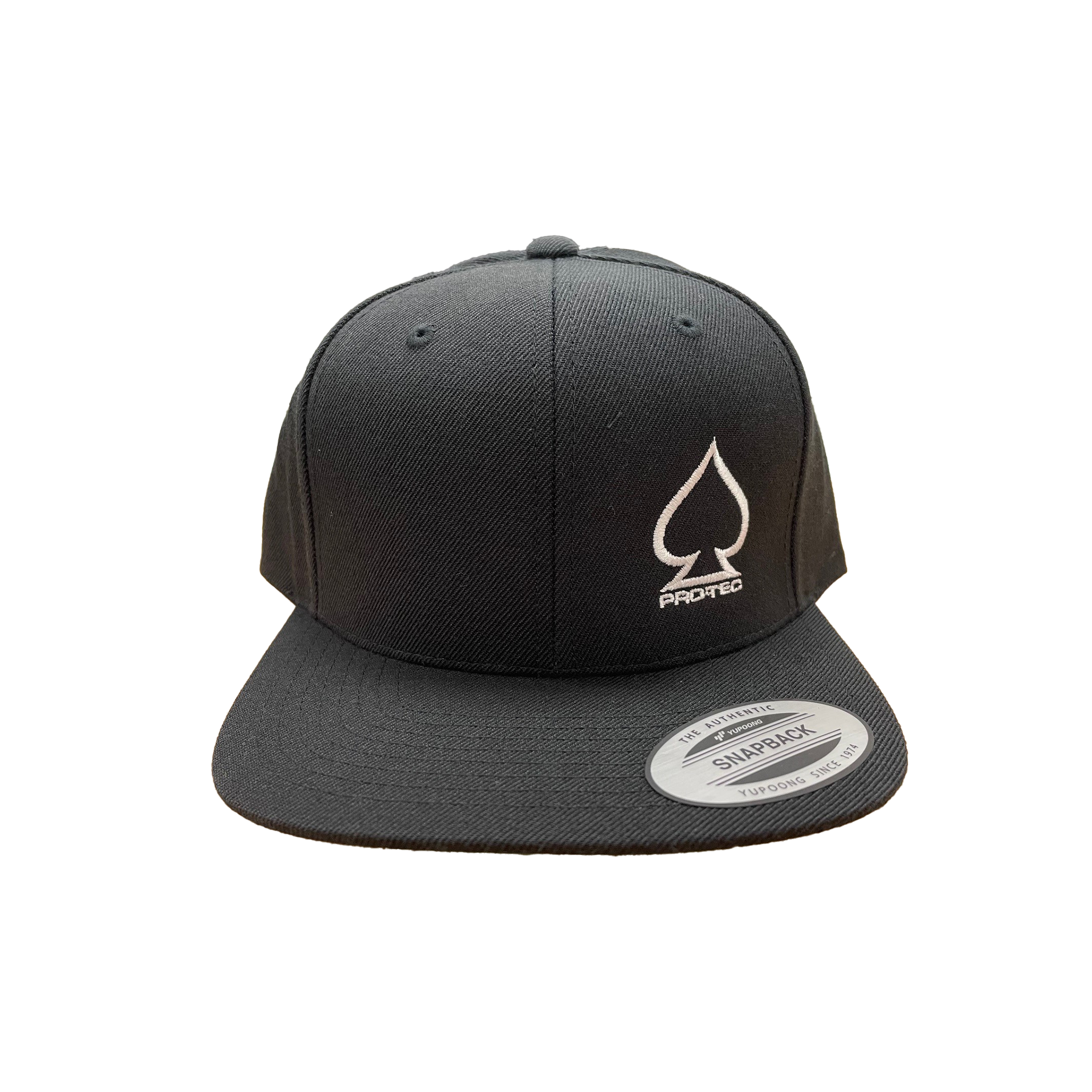 pro-tec-stacked-flat-cap-noir-casquette-snapback image 1
