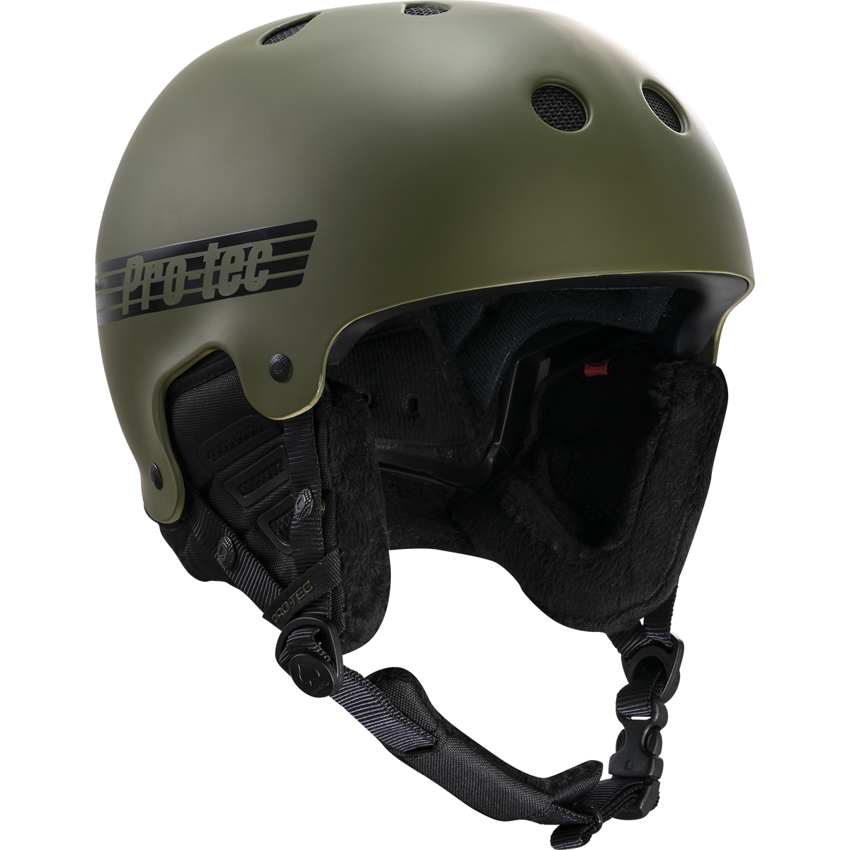 pro-tec-old-school-snow-mips-casque-ski-matte-olive image 1