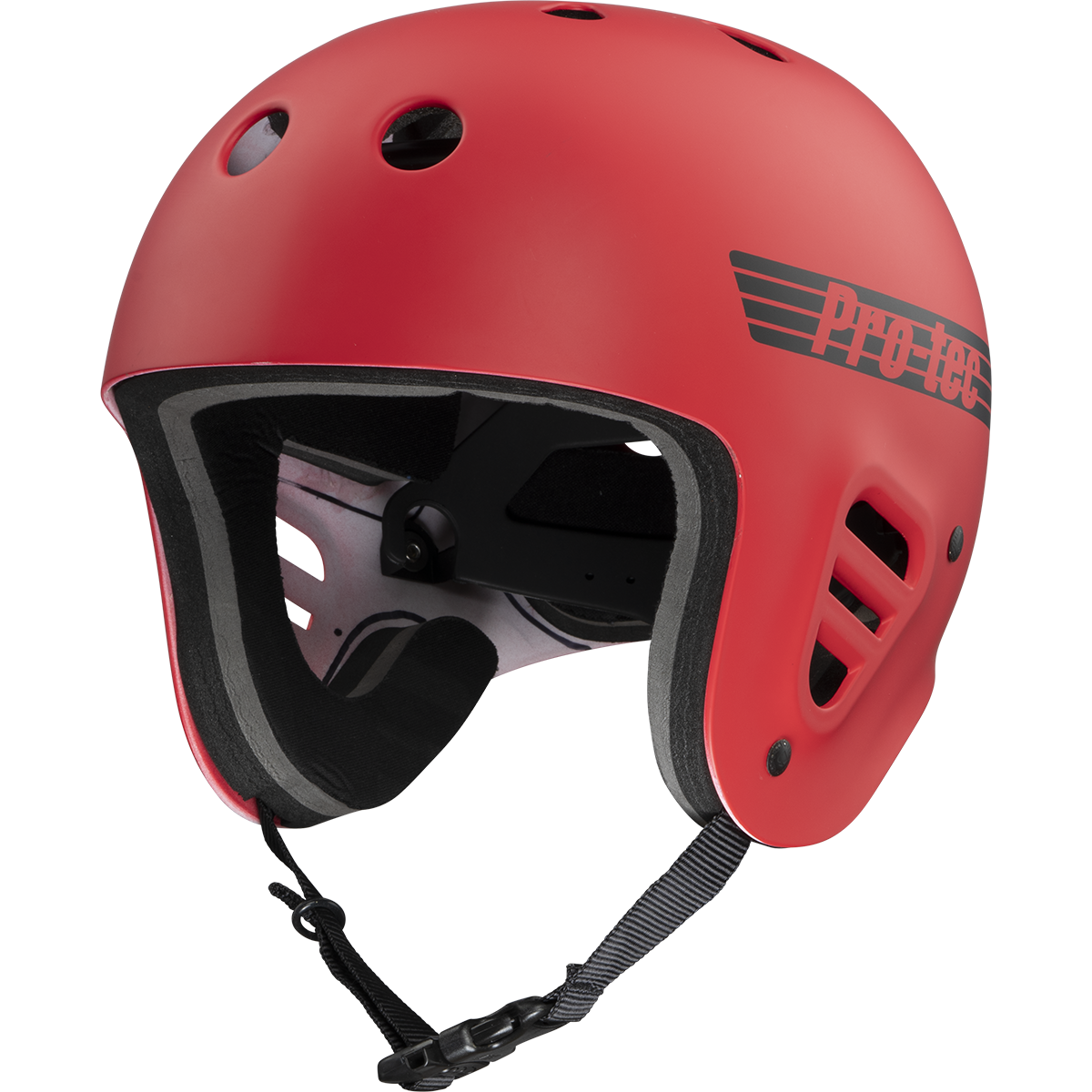 pro-tec-full-cut-water-casque-matte-bright-red-rouge-mat image 1