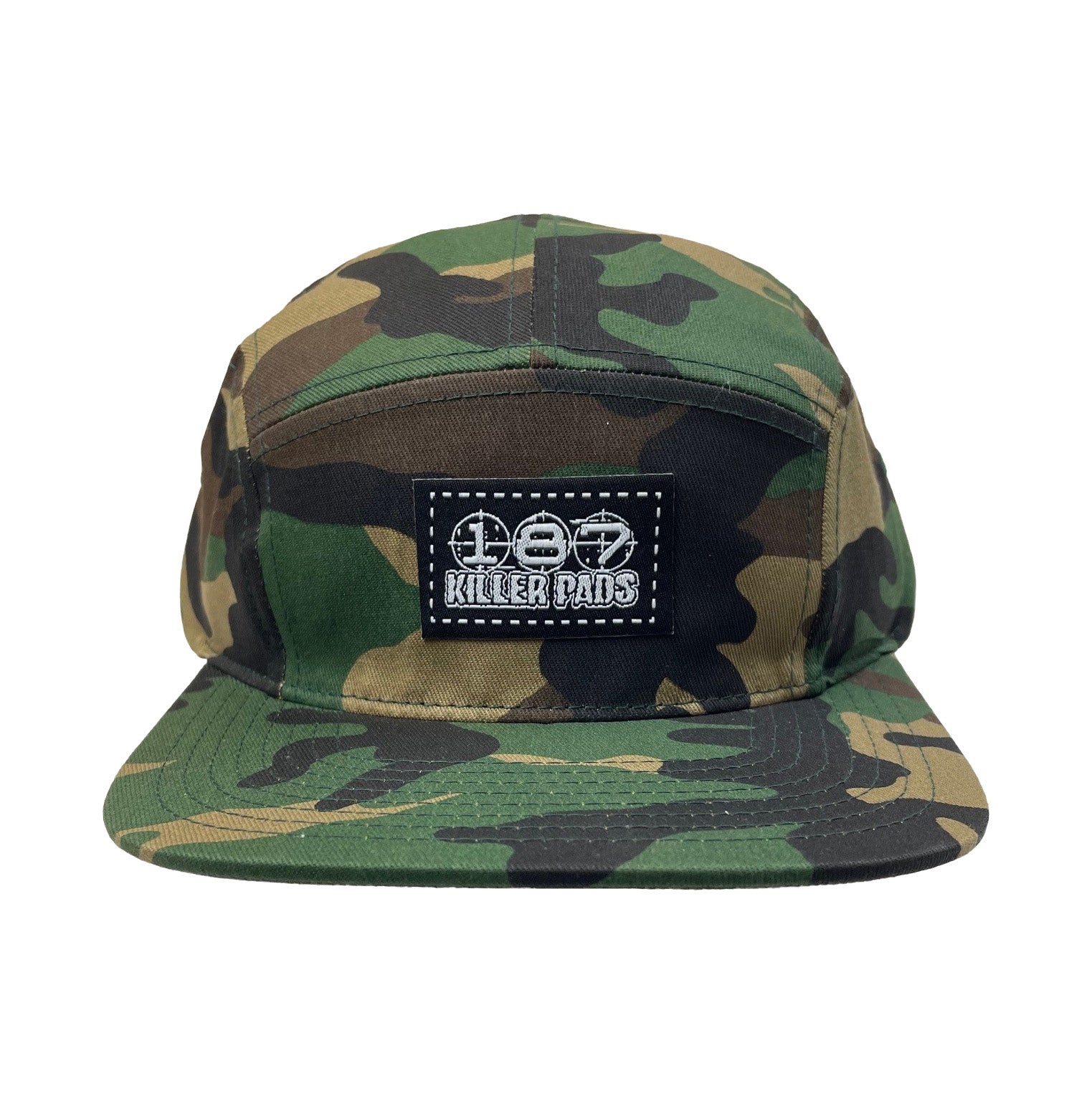 187-killer-pads-block-5-panel-casquette-flat-cap-camo image 1