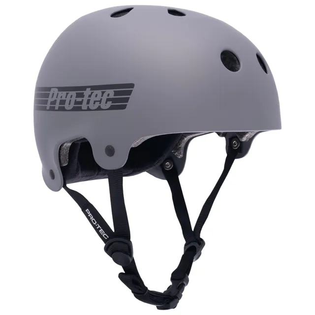 pro-tec-old-school-low-pro-casque-certifi-gris-mat image 1