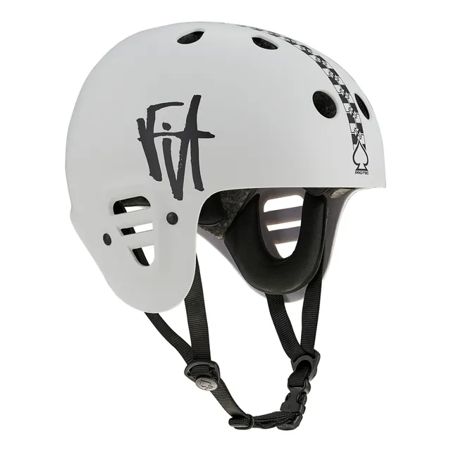 pro-tec-full-cut-certified-casque-fit-checkered-gris-clair-mat image 1