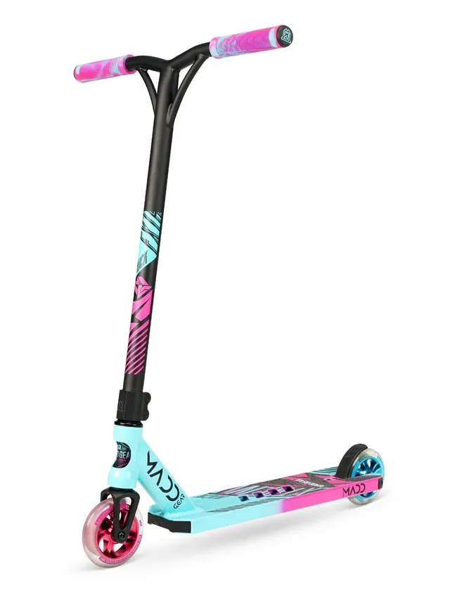 madd-gear-kick-extreme-trottinette-freestyle-teal-pink image 1